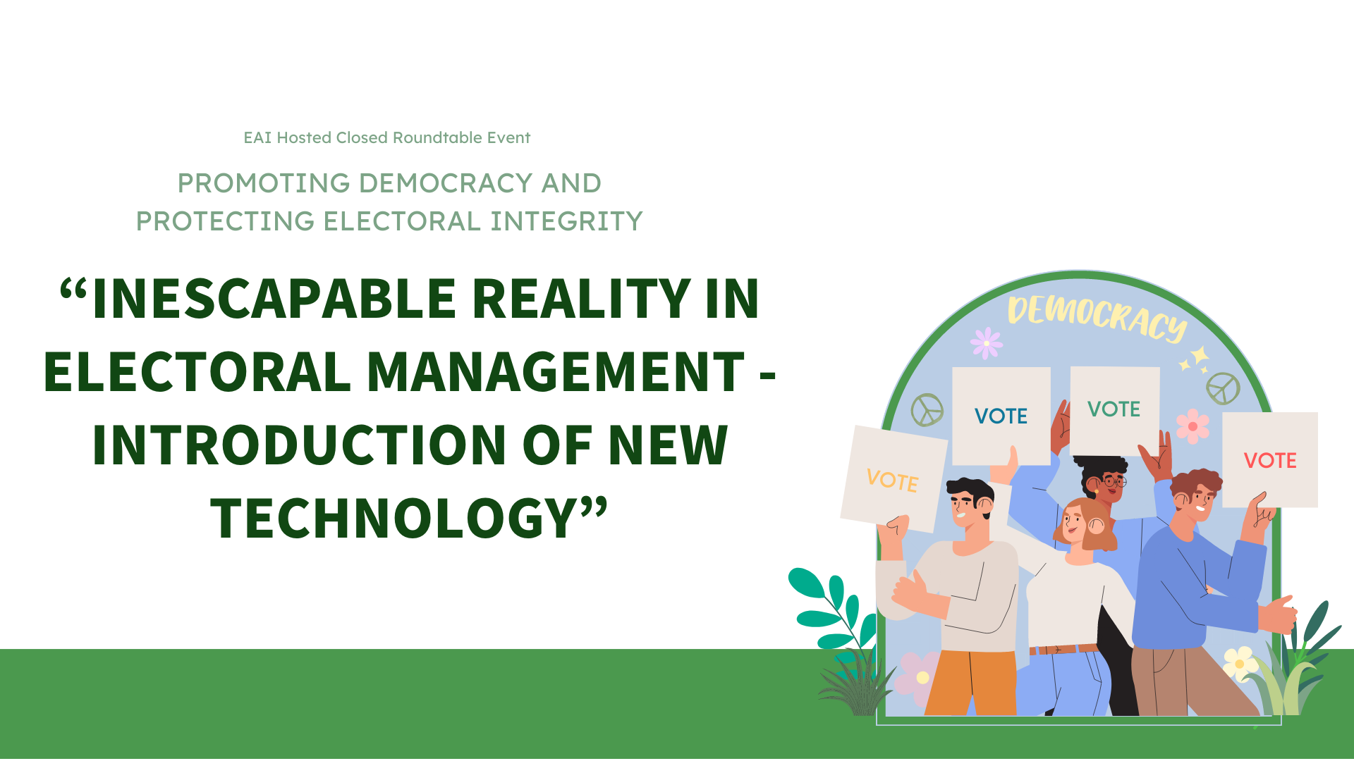 [EAI Roundtable] Democracy Assistance and Protecting Electoral Integrity
