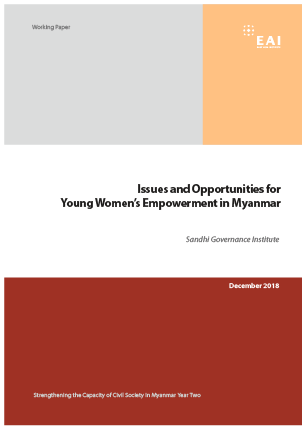 [Working Paper] Issues and Opportunities for Young Women’s Empowerment in Myanmar